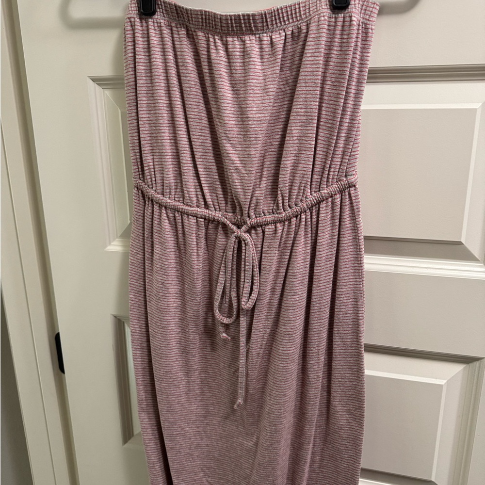 CAbi St. Barth’s Strapless Striped Maxi Dress Size Small - Picture 5 of 5